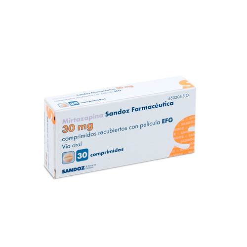 mirtazepina 30mg 30 tabletas rec