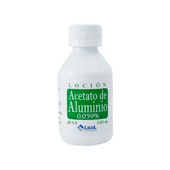 acetato de aluminio 120ml lc 30% dcto