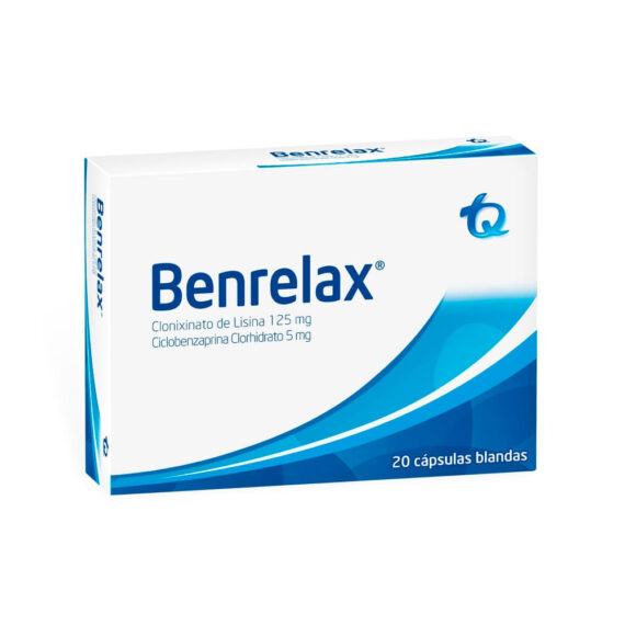 benrelax 125/5mg 20 capsulas blandas