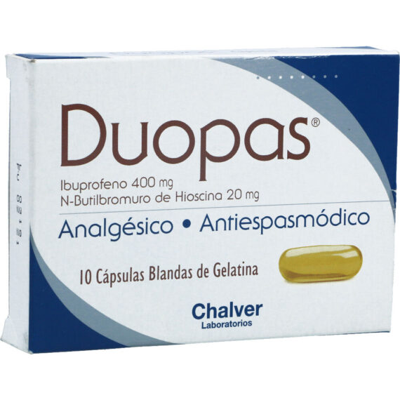 duopas 400/20mg 10 capsulas blanda