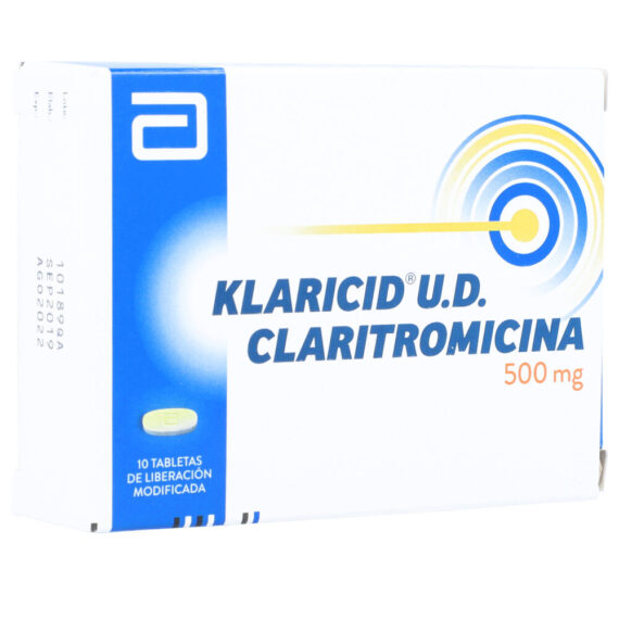 klaricid u.d 500mg 10 tabletas