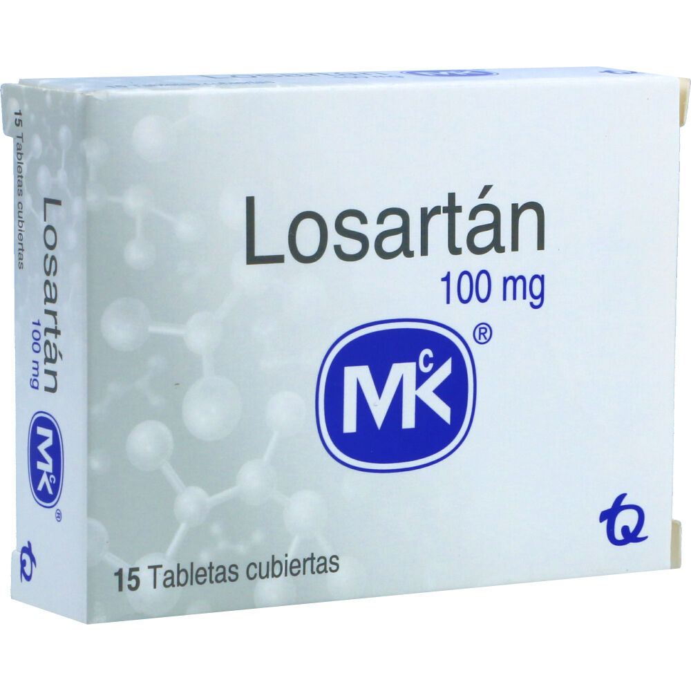 LOSARTAN 100mg MK 15 TAB Drogas Exito