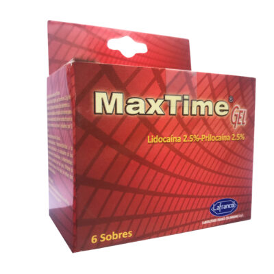 maxtime gel display 6 sobres