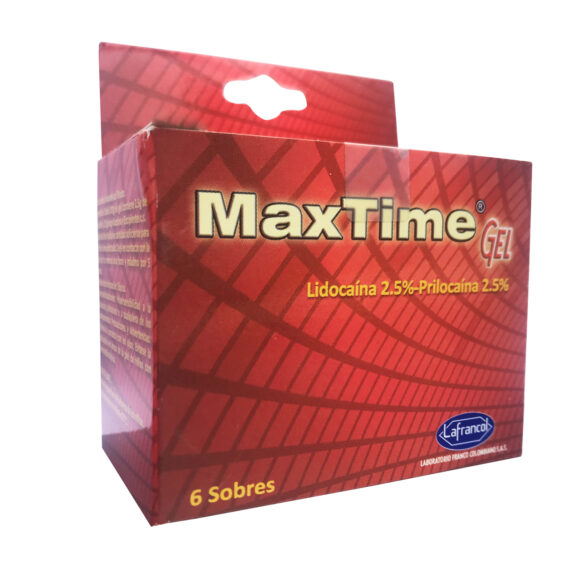 maxtime gel display 6 sobres