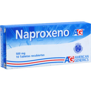 Naproxeno 500Mg Ag 10 Tabletas
