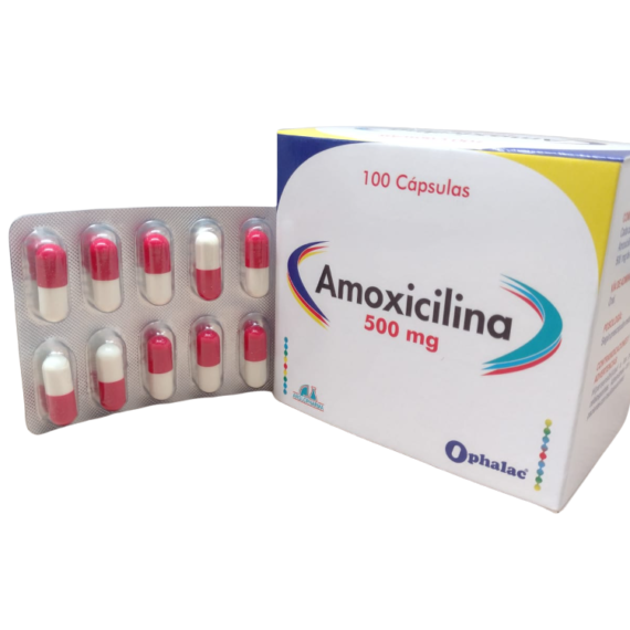 amoxicilina 500mg pc 100 capsulas