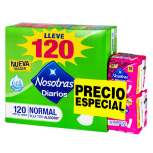 Protectores Nosotras 120Uds+Multi.30Uds
