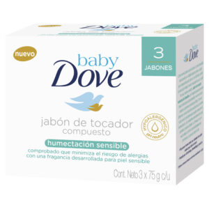 JABON DOVE BABY HUMEC.SENS 75 GR X 3 UDS