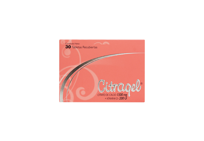 citragel 1500mg/200 ui 30 tabletas