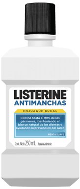 listerine white a/manchas 250ml