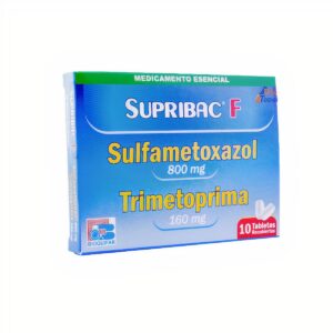 SUPRIBAC F 160/800mg 10 Tabletas