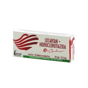 Losartan 50/12.5 Mg+Hct Ec 30 Tabletas