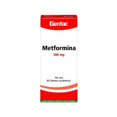 metformina 500mg gf 30 tabletas