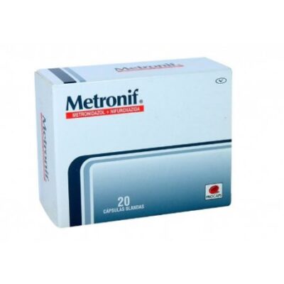 metronif 600/200mg 20 capsulas