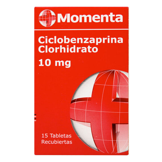 ciclobenzaprina 10mg 15 tabletas momenta
