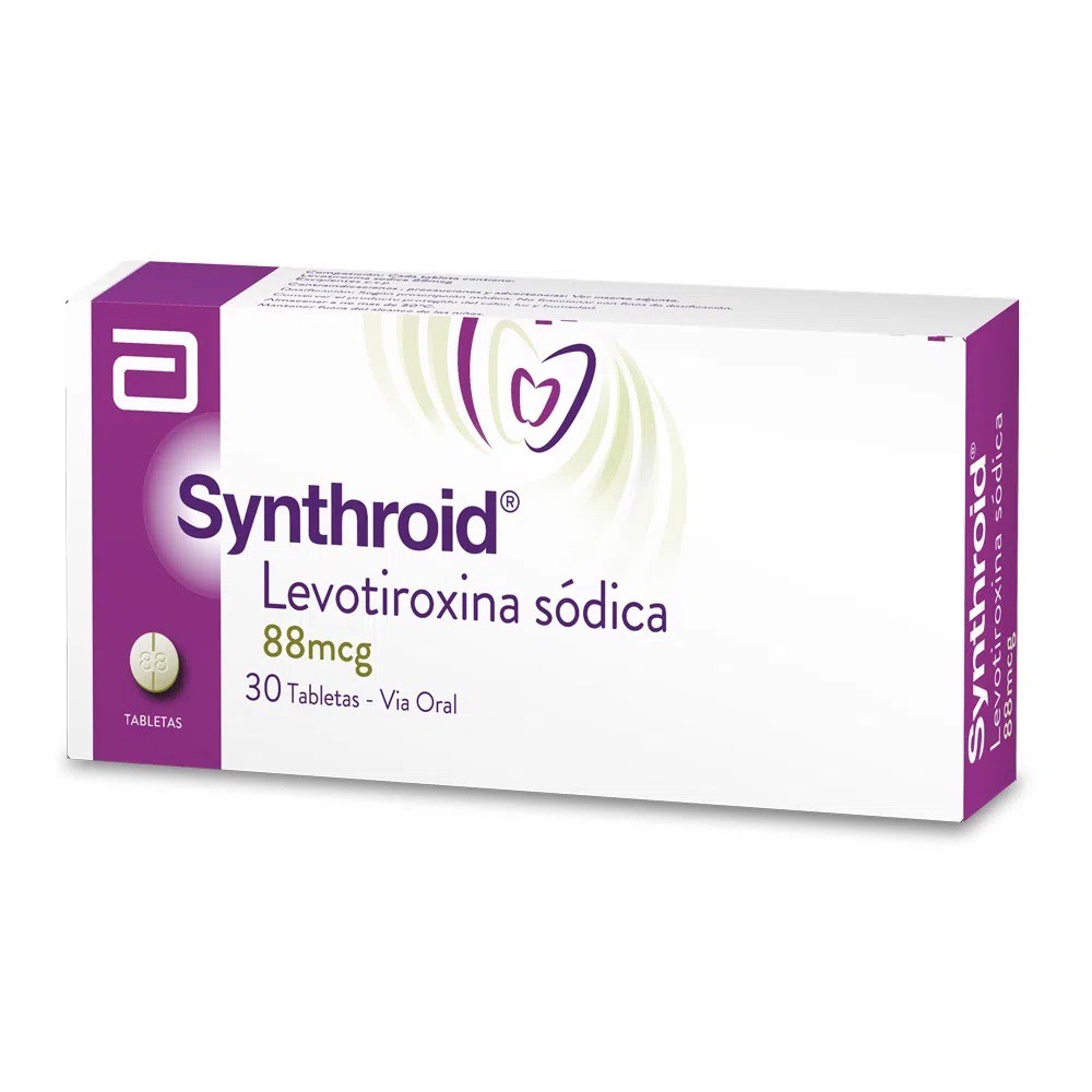 SYNTHROID 88 MCG 30 Tabletas - Drogas Exito