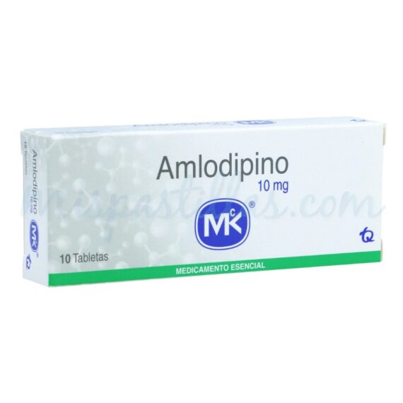 amlodipino 10mg mk 10 tabletas