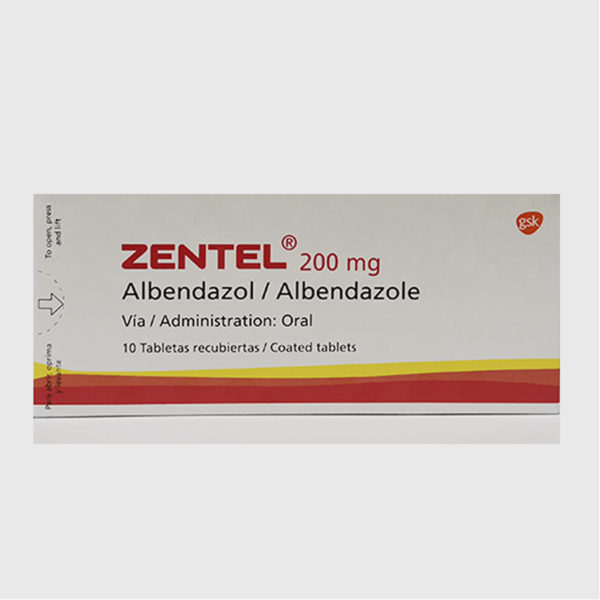 Zentel 200mg 10 Tabletas Drogas Exito 5866