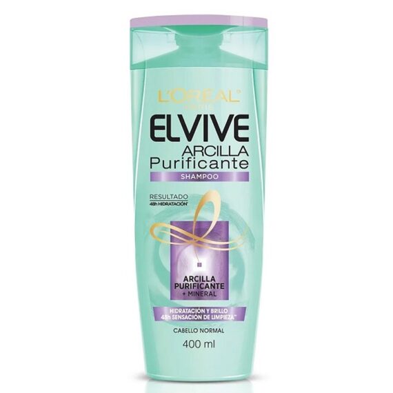 shampoo elvive arcilla purificante 400ml