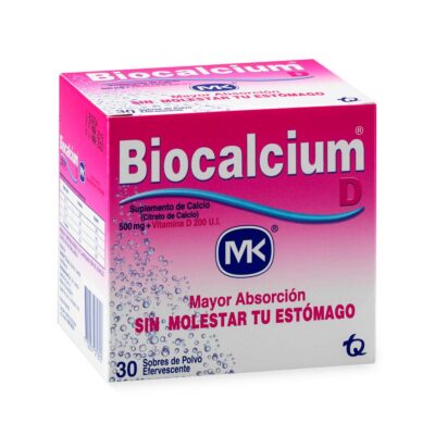 biocalcium polvo 500mg mk 30 sobres