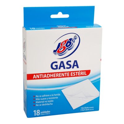 gasa esteril jgb 7.5x7.5 18 uds