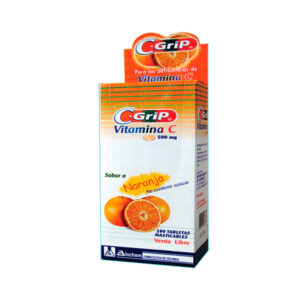 C-GRIP VIT.C MAST/Naranja 100 Tabletas