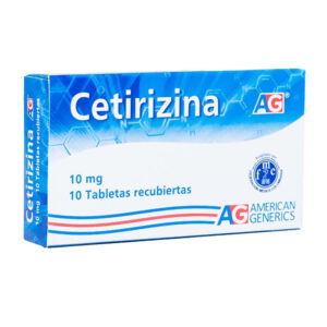 Cetirizina 10Mg Ag 10 Tabletas
