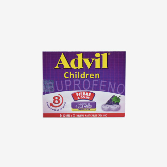 advil children masticable uva 60 tabletas