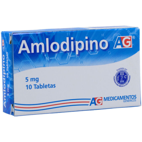 amlodipino 5mg ag 10 tabletas