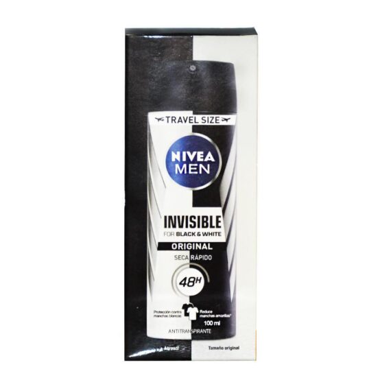 desodorante nivea spray inv.black white 100ml m