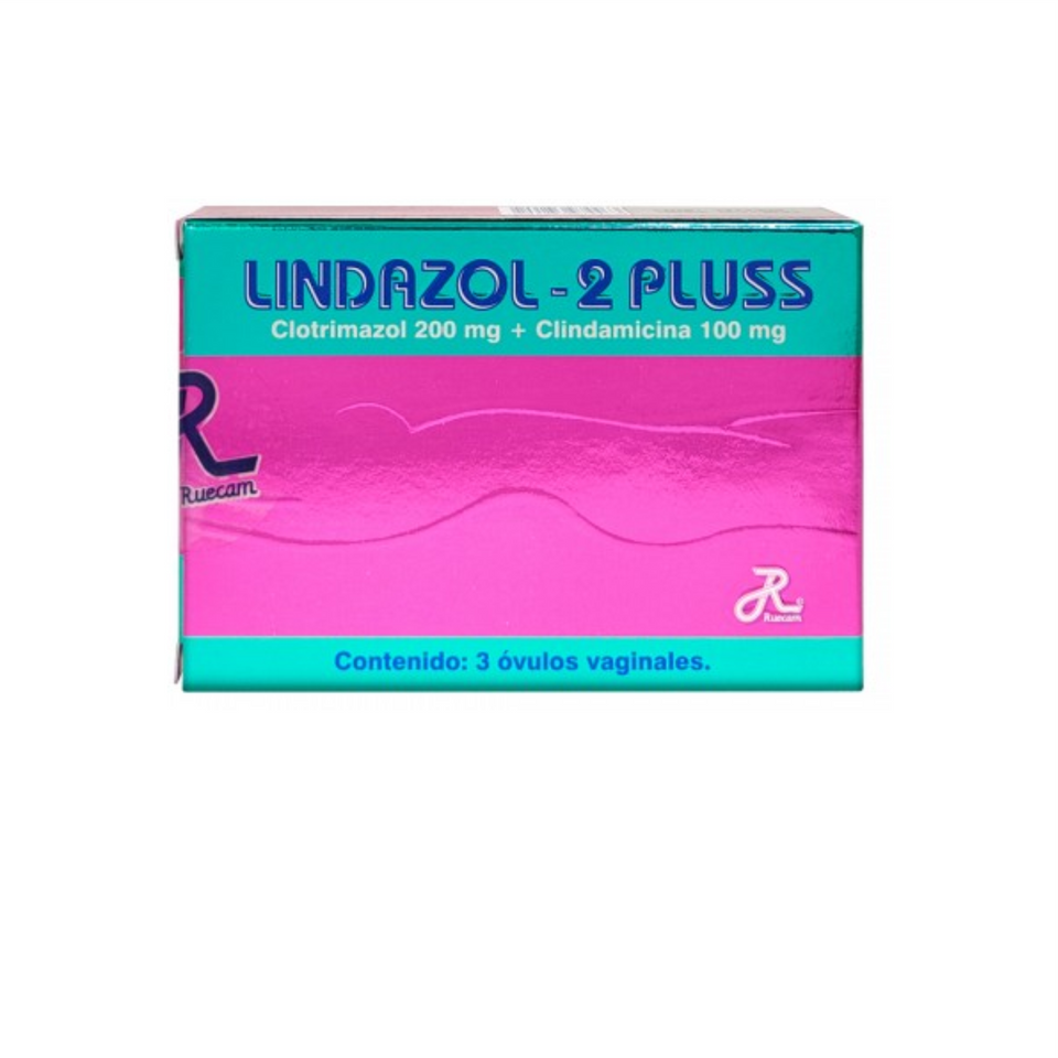 Lindazol-2 Plus 3 Ovulos Vaginales