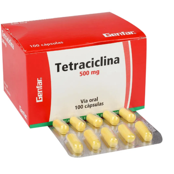 tetraciclina 500mg gf 100 capsulas