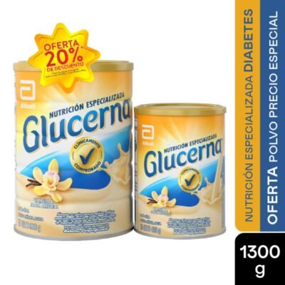 glucerna vainilla 900gr6+glucerna 400gr