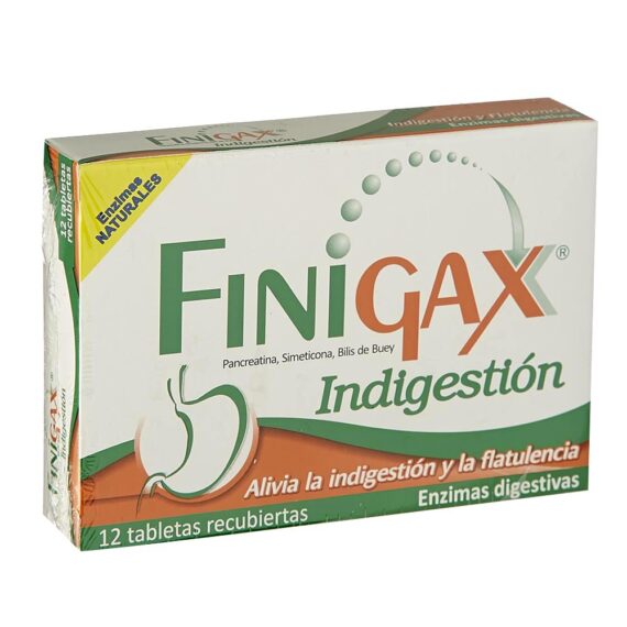 finigax indigestion 12 tabletas