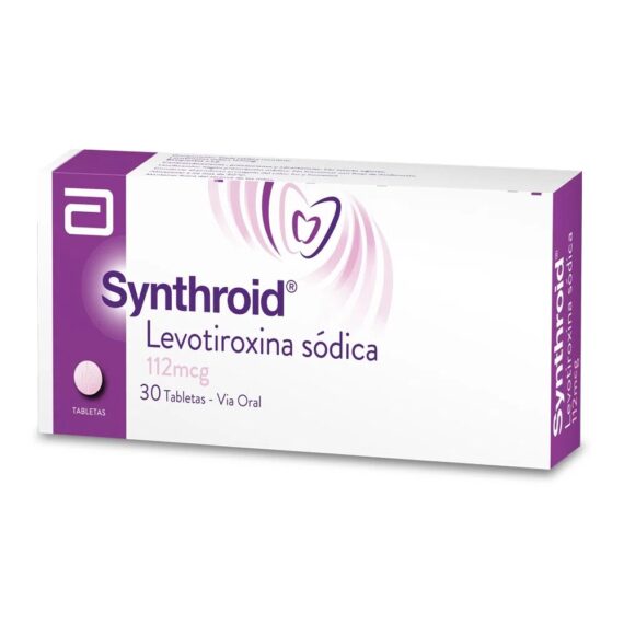 synthroid 112 mcg 30 tabletas