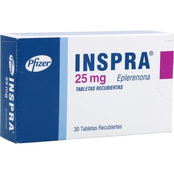 inspra 25mg 30 tabletas