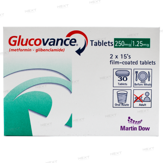glucovance 250mg/1.25 30 tabletas
