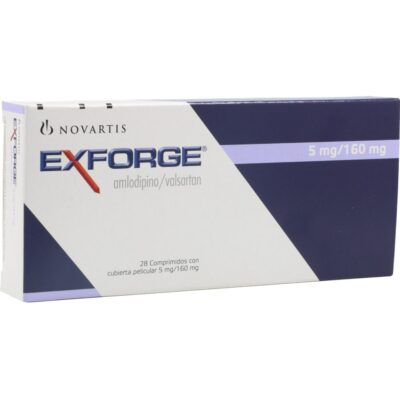 exforge 5 mg/160mg 28 tabletas