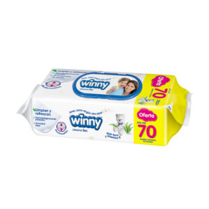 Toallas WINNY ALOE VERA + VIT-E 80Uds