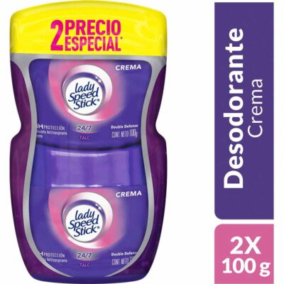 desodorante lady crema talc 100gr m