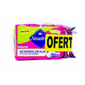 Toallas Nosotras Normal Natural 10Uds