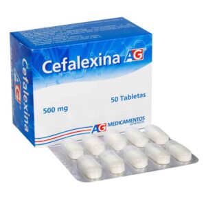 CEFALEXINA 500mg AG 50 Tabletas