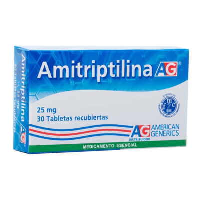 amitriptilina 25mg ag 30 tabletas