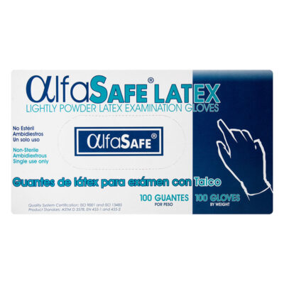 guante ex.alfa latex l 100uds