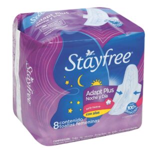 Toallas Stayfree Alas Noct.Ag.Nat.8Uds