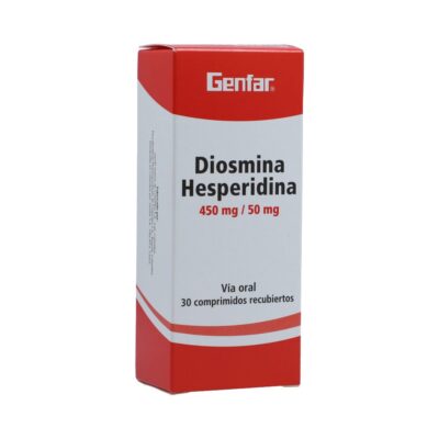 diosmina hesperi. 450/50mg 30 tabletas w