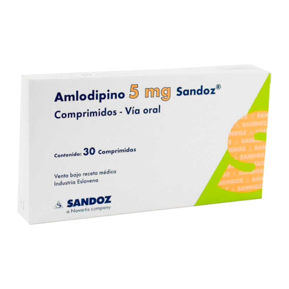 amlodipino 5mg sz 30 tabletas