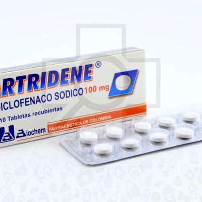 artridene 100mg 10 tabletas