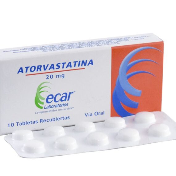 atorvastatina 20mg ex 10 tabletas