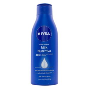 Crema Nivea Body Milk Nutritiva Almendras X 250 Ml